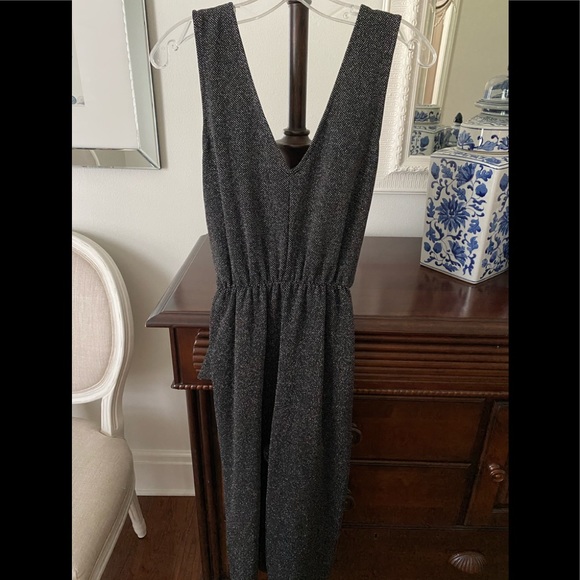 Black shimmer pant romper - Picture 2 of 4